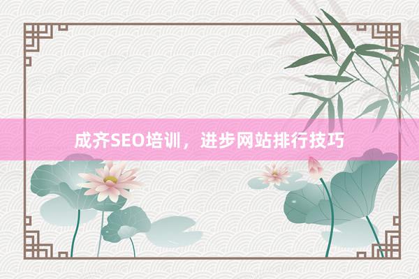 成齐SEO培训，进步网站排行技巧